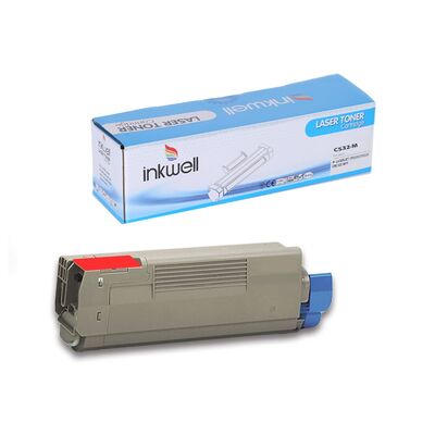 Oki C532 Kırmızı Yüksek Kapasiteli Muadil Toner 46490630 - 1